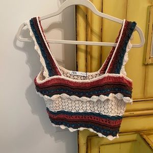 Zara Crochet Crop Top